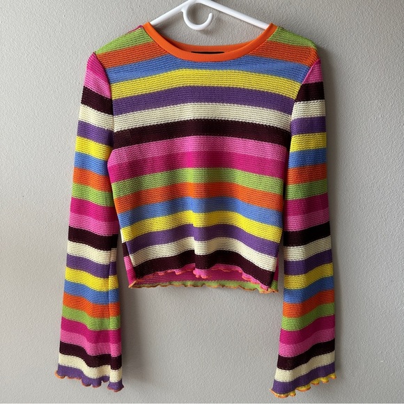 Almost Famous Sweaters - NWT Almost Famous striped multicolor sweater